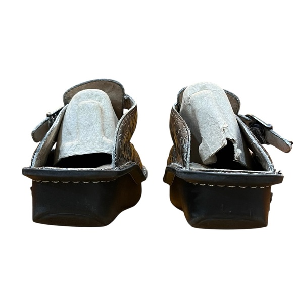 Alegria Bronze Leather Clogs Mary Jane Step-In Mules Comfy Shoes Brown Metallic - Picture 10 of 16